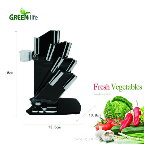 Professional 6 Piece Ceramic Knife Cutlery and Peeler Set, Includes 6" Chef's, 5" Utility/slicing, 4" Paring, 3" Fruit Knife